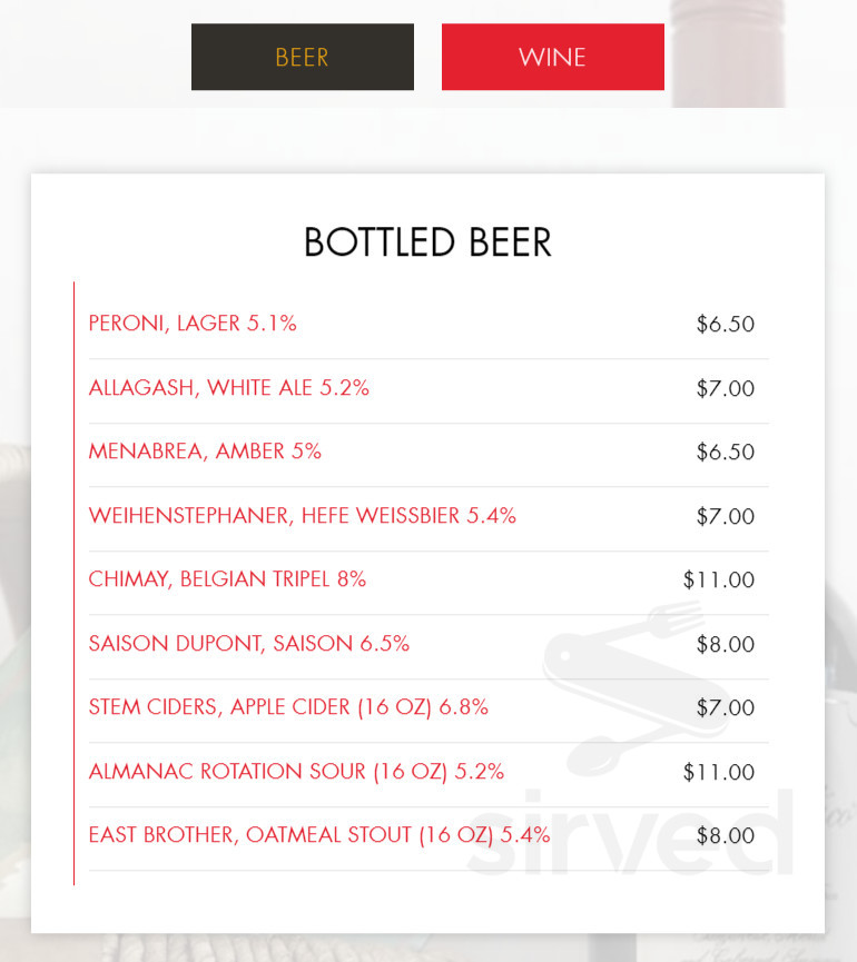 Gastromaniac Homemade Pasta & Pizza menu in South Lake Tahoe