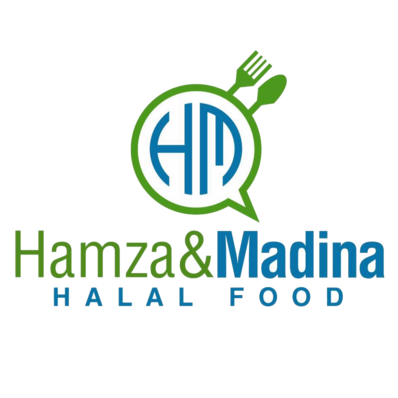 Hamza & Madina Halal Food Logo in Commack, New York