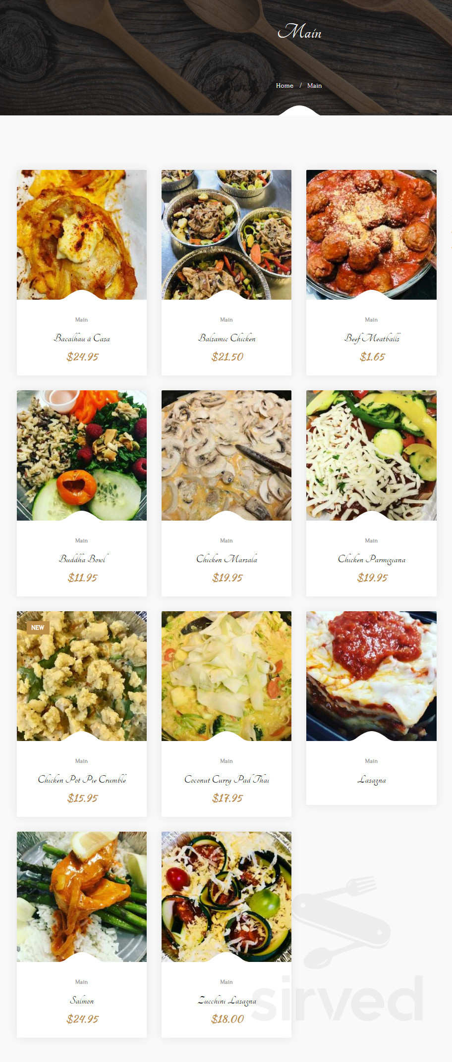 La Mia Cucina menu in Brantford, Ontario