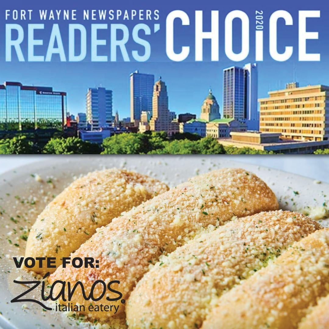 Zianos Italian Eatery menus in Fort Wayne, Indiana, United States