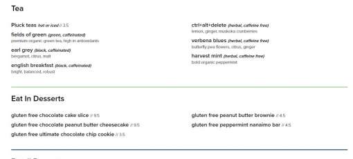 Menu for Fresh Restaurants - Toronto, ON | Sirved