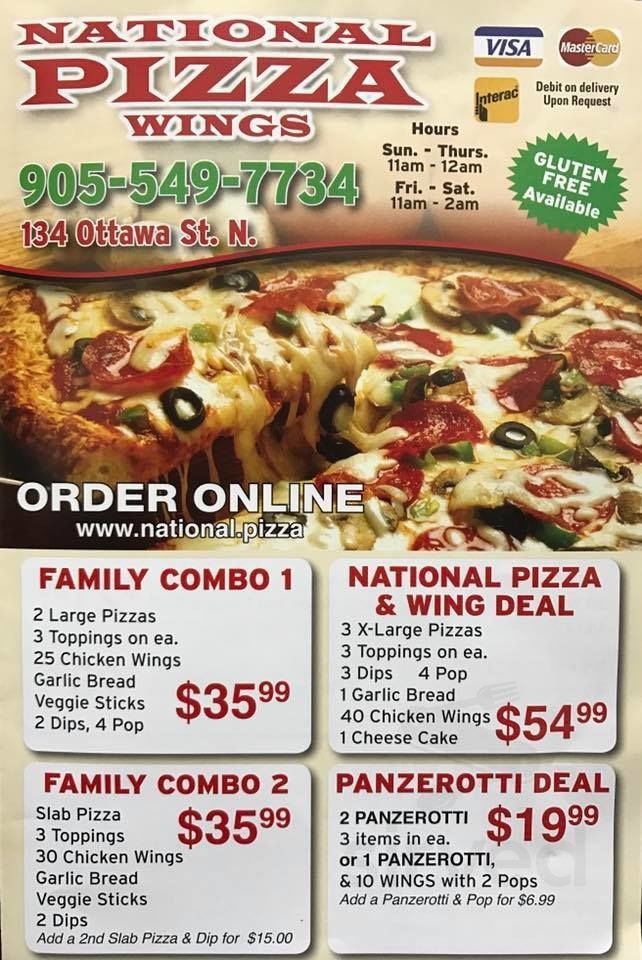 National Pizza Day 2025 Canada Menu