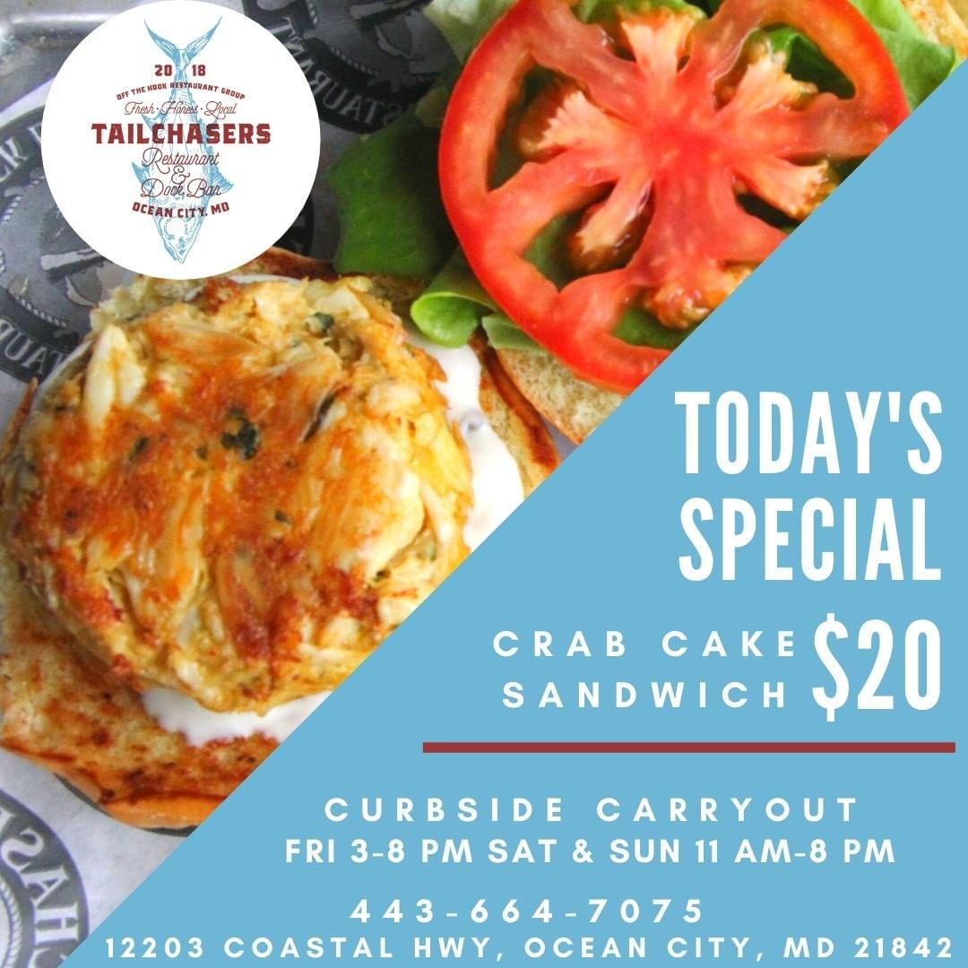 Tailchasers Restaurant & Dock Bar menus in Ocean City, Maryland, United