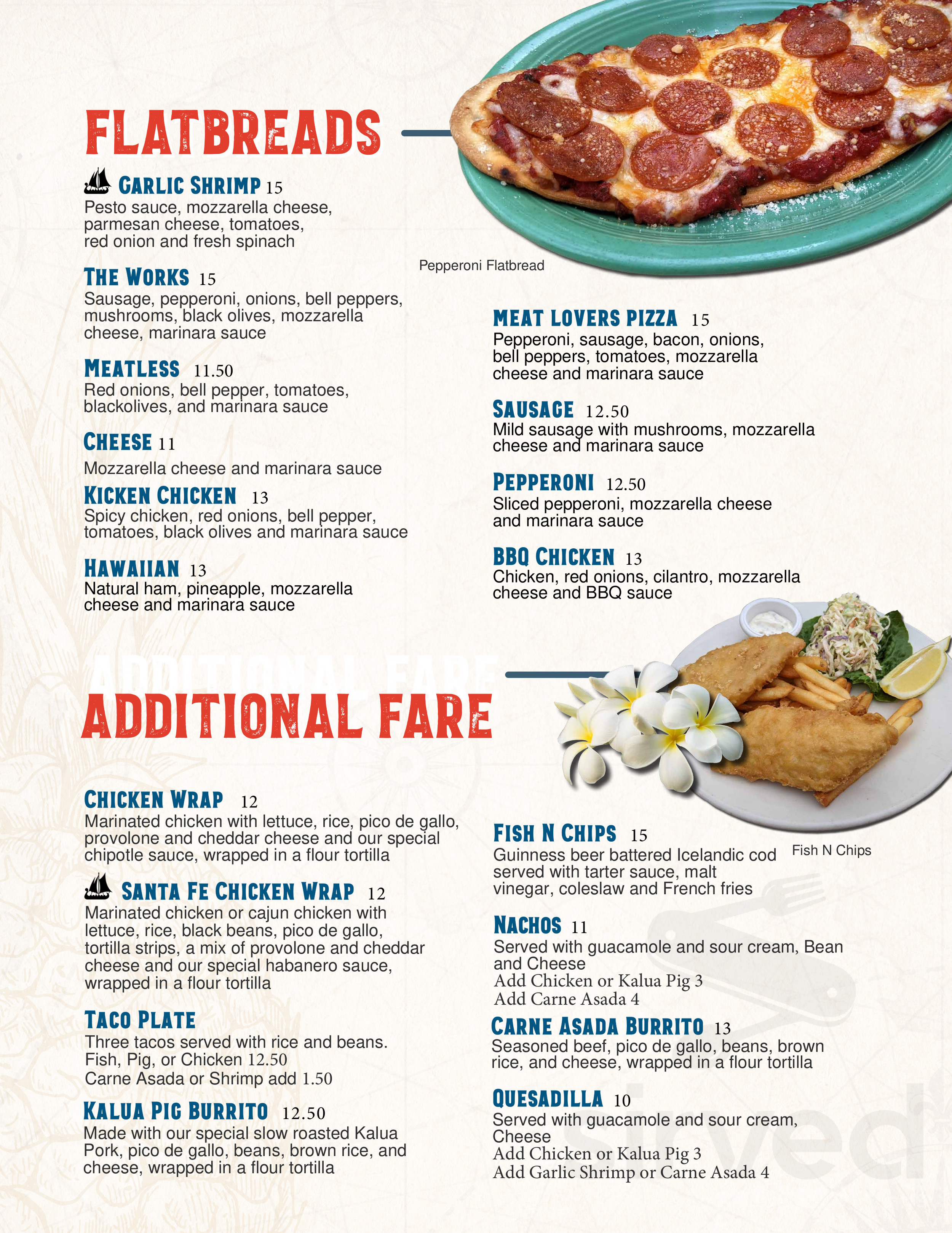 The Crows Nest Sports Grille menu in Tujunga, California, USA