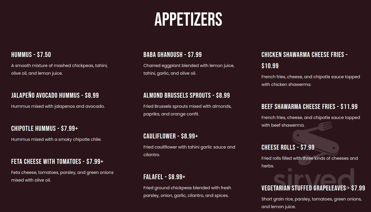 Pita House Inc menus in Santa Monica, California, United States