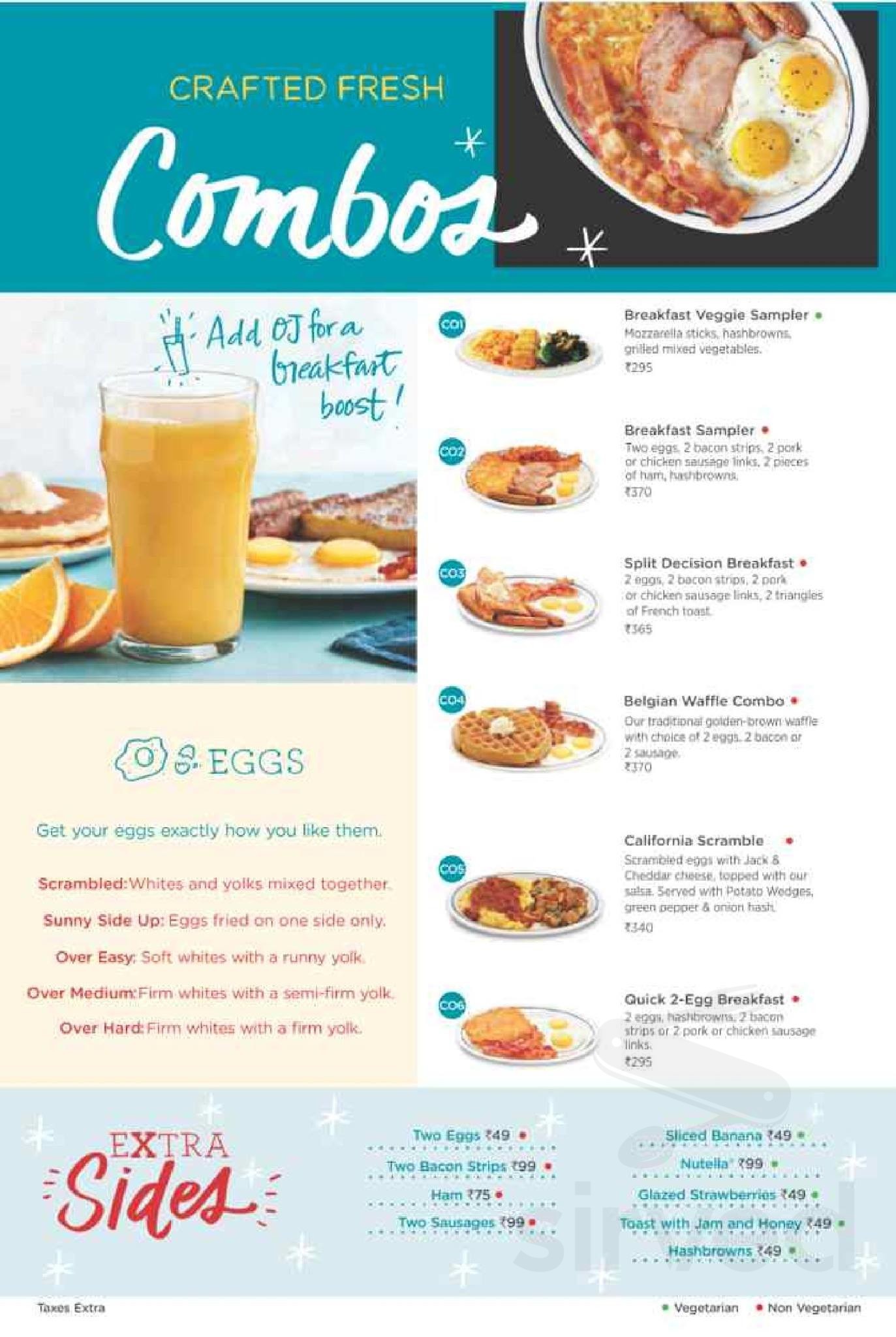 IHOP Menu In Albuquerque New Mexico USA