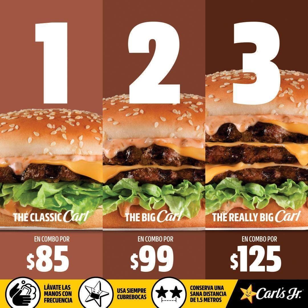 Carl's Jr. menu in 22253 Tijuana, B.C., Mexico