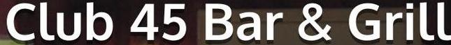 Club 45 Bar & Grill Logo in Conover, Wisconsin
