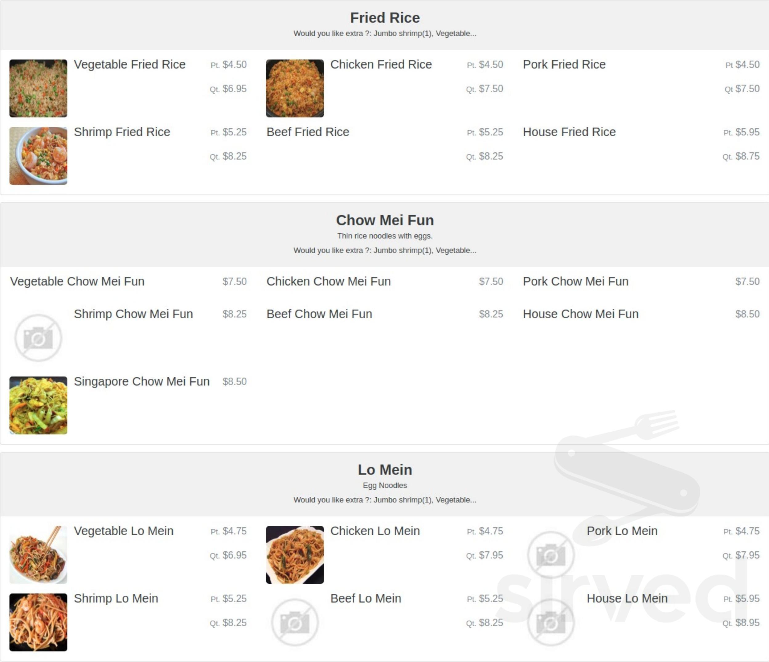 New Asian Wok menus in Columbus, Ohio, United States