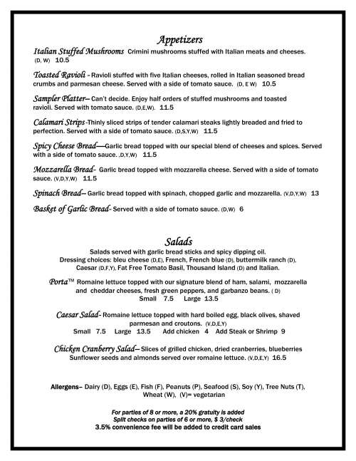 Porta Bella Italian Restaurant Menu In Madison Wisconsin USA porta-bella-italian-restaurant-menu-in-madison-wisconsin-usa