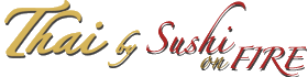 THAI BY SUSHI ON FIRE Logo in Fountain Valley, California