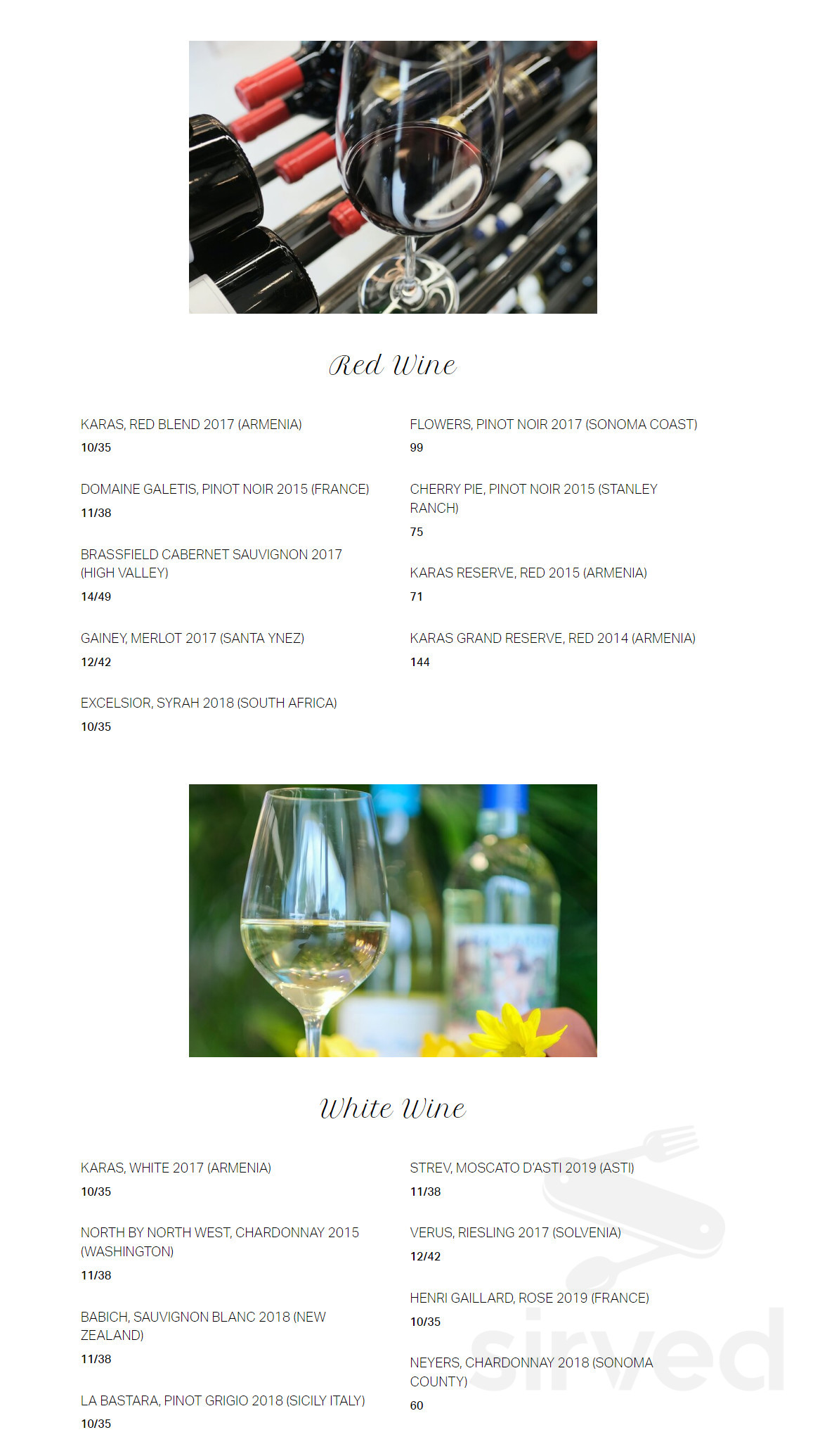 Pardis Restaurant Glendale menu in Glendale, California, USA