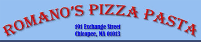 Romano's Pizza Logo in Chicopee, Massachusetts