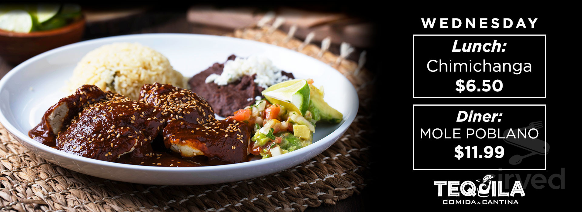 Menu Wilmington NC's Tequila Comida & Cantina Sirved