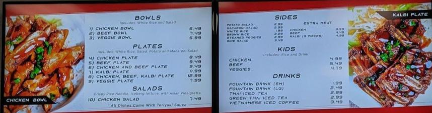 Don's Teriyaki Grill menu in Norwalk, California