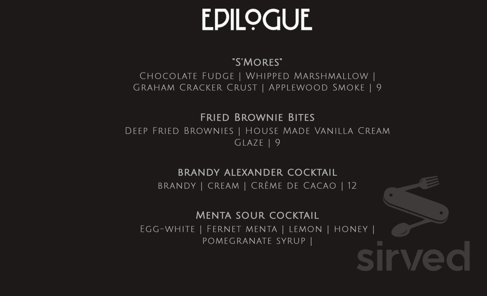 CodeX B.A.R. menu in Nashua, New Hampshire, USA