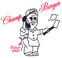 Champ Burger Logo in Houston, Texas