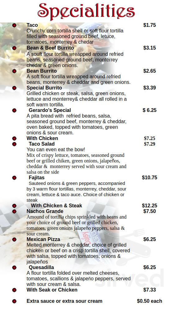 Brother's Pizza menu in Shippensburg, Pennsylvania, USA