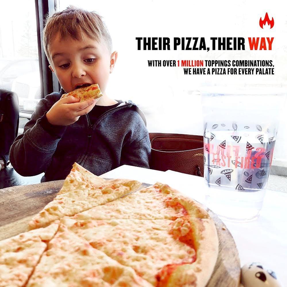 Fast fired pizza menu in regina saskatchewan canada