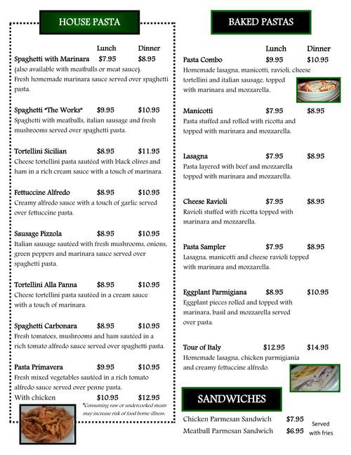 Luigi's Italian Restaurant menu in North Platte, Nebraska, USA