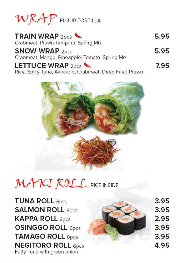Yama Kitchen menu in Kelowna, British Columbia