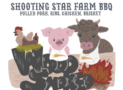 Shooting Star Farm BBQ Logo in Pierceton, Indiana