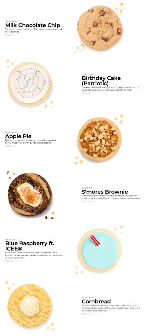 Crumbl Cookies Cedar City menu in Cedar City, Utah, USA