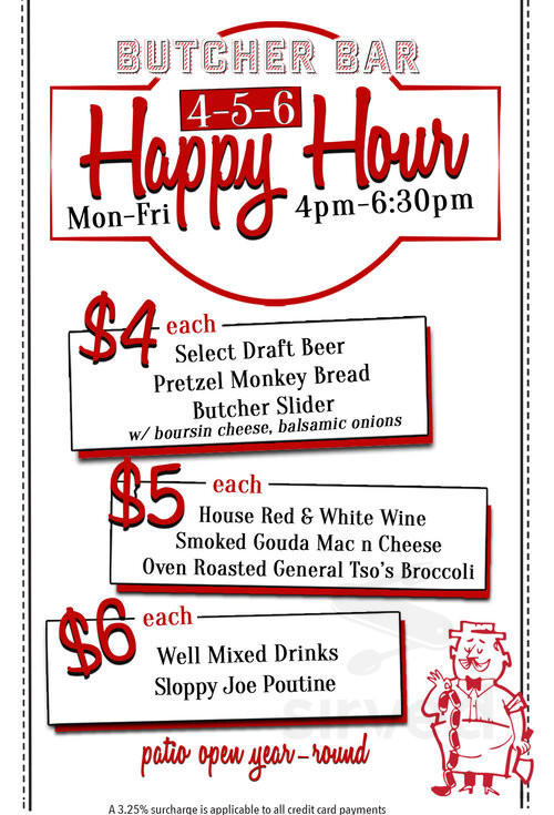 Menu - Philadelphia PA's Butcher Bar | Sirved