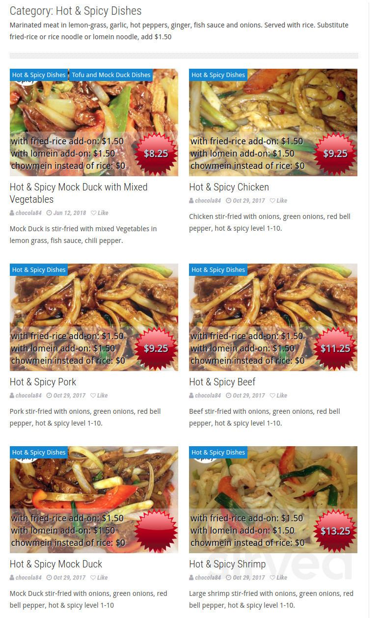 Oriental Orchid menu in Ely, Minnesota