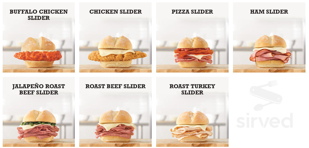 Arby's menu in Virginia, Minnesota