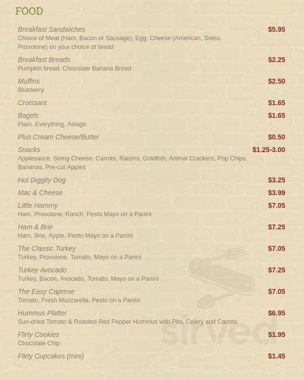 Little Beans Cafe Playspace Chicago Menu In Chicago Illinois Usa