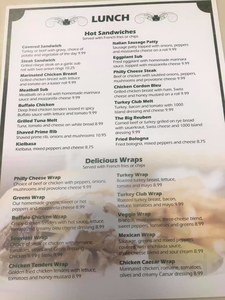 Top of the Morning Cafe menus in Utica, New York, United States