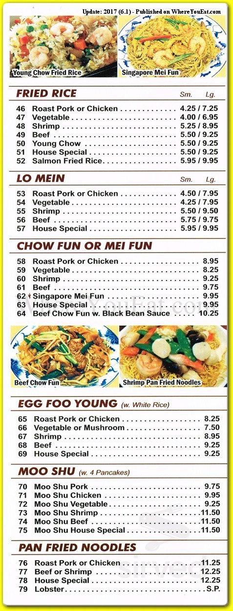 Hong Kong Kei One menu in Staten Island, New York