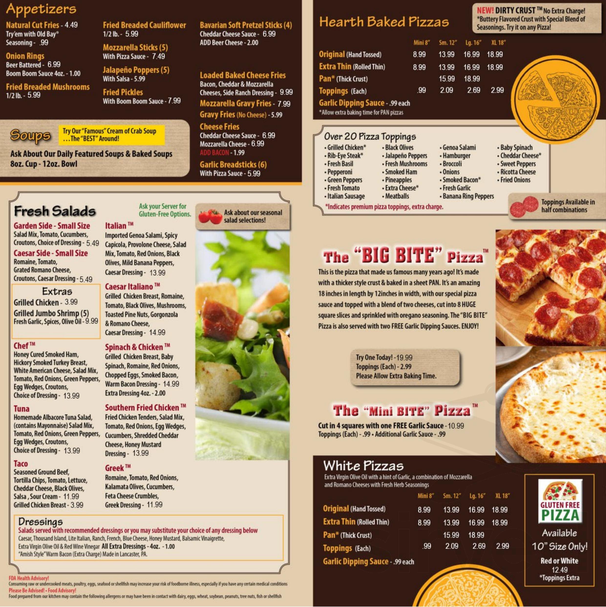 Golden Crust Pizza menus in Red Lion, Pennsylvania, United States
