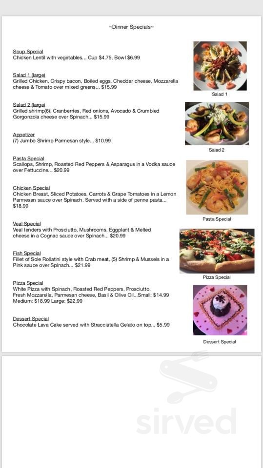 Eddie's Pizza & Pasta menu in Ridgefield, Connecticut, USA