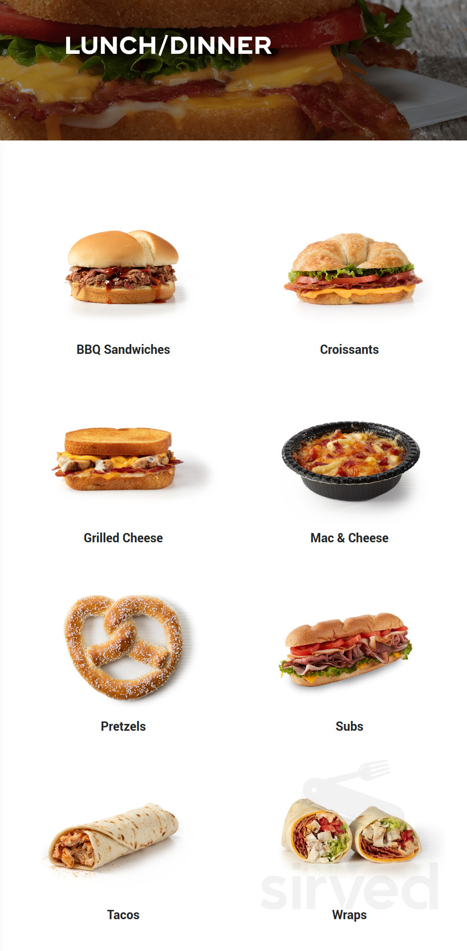 QuikTrip menu in Union, Missouri, USA