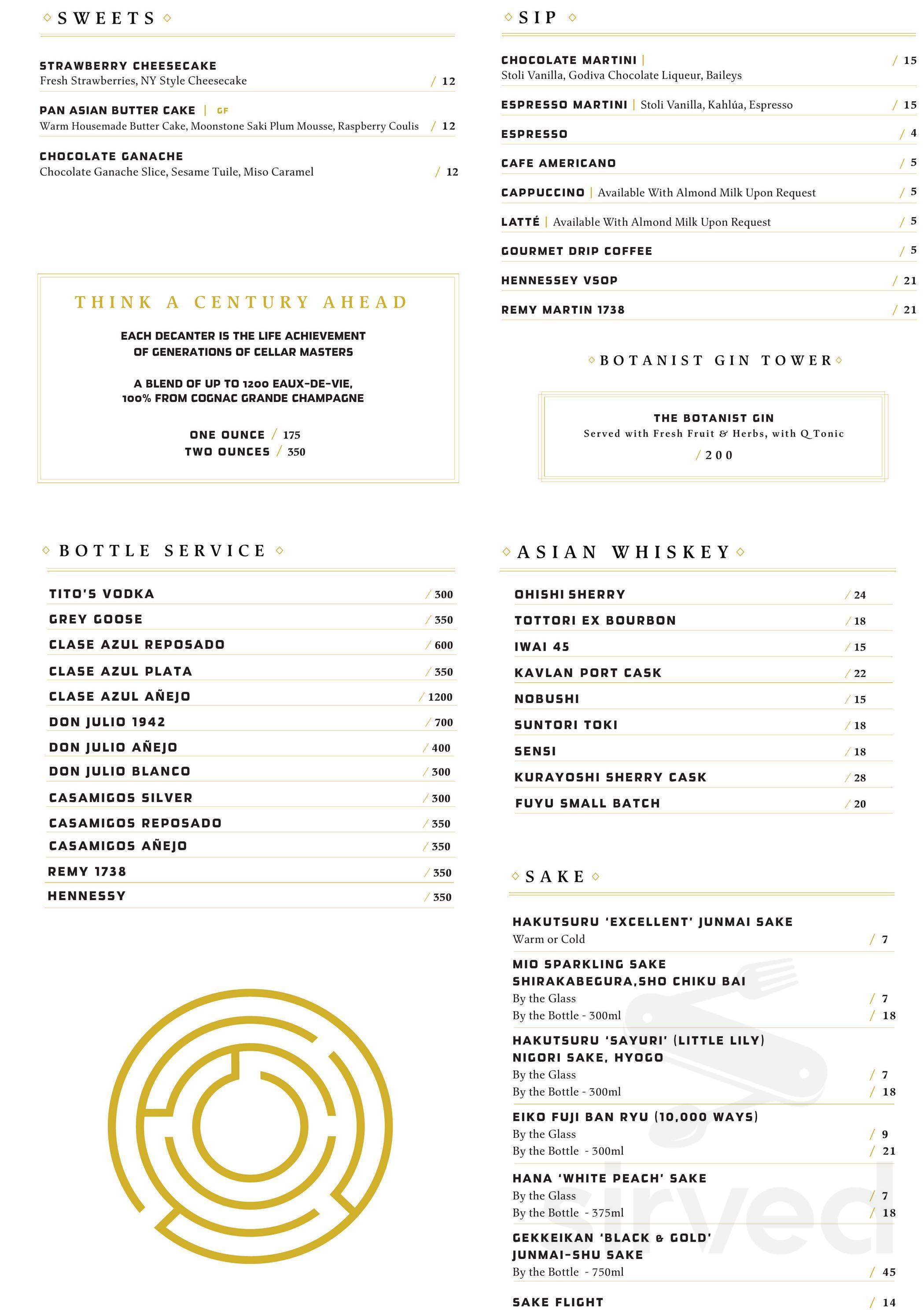 PAO Detroit menu in Detroit, Michigan, USA