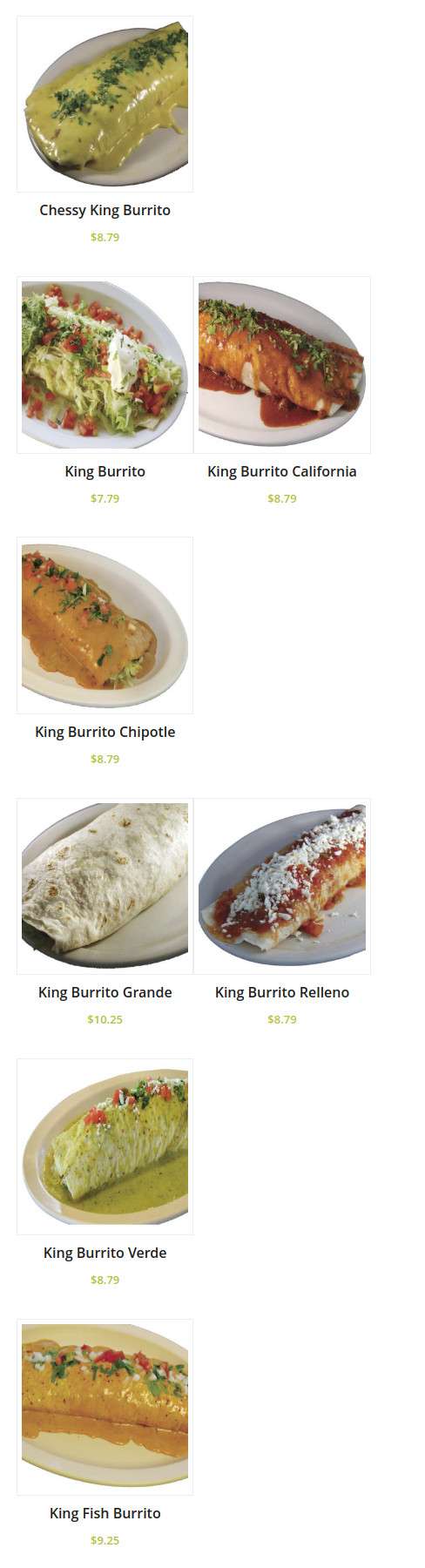 Boss Man Tacos Burritos & More menu in Springdale, Arkansas, USA