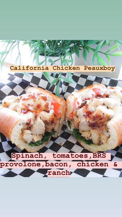 Buffi's Peaux Boys menu in Lake Charles, Louisiana, USA