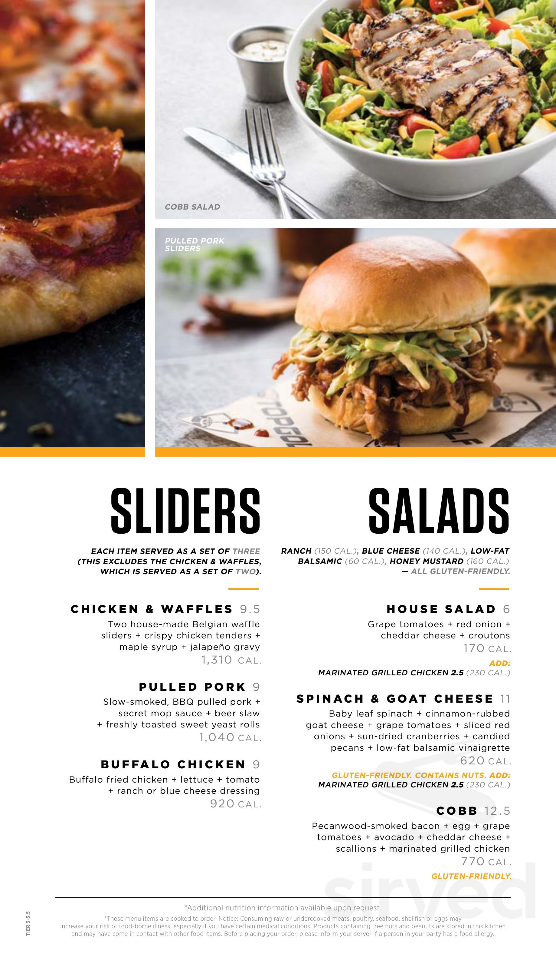 Topgolf Menu In Huntsville Alabama USA