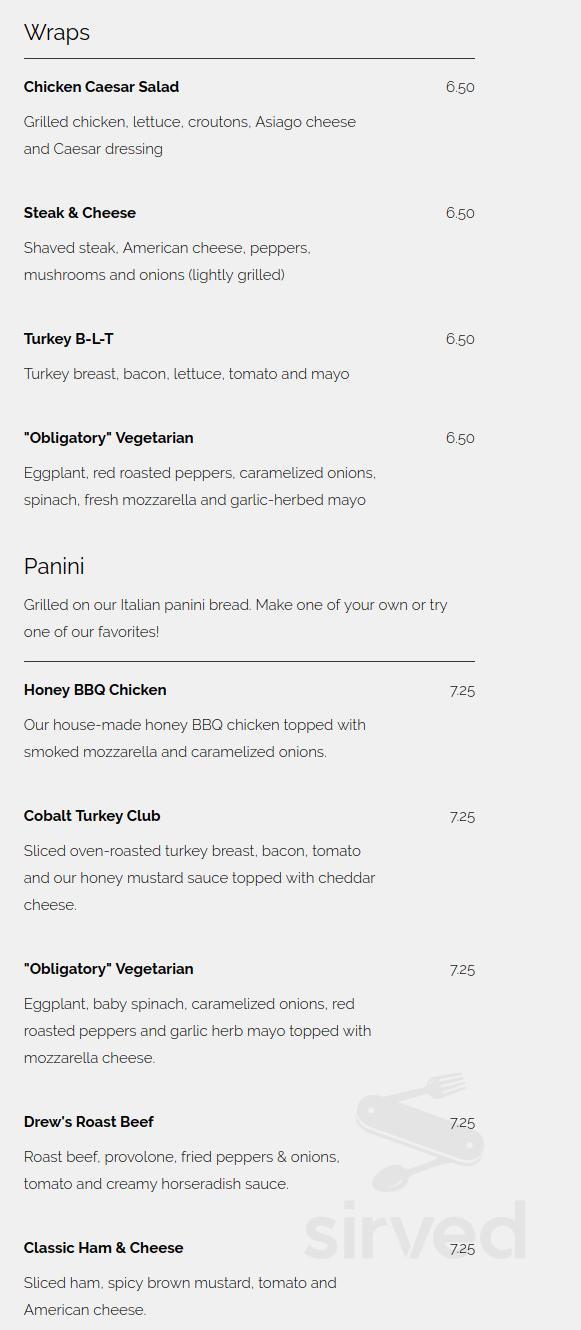 davinci cobalt menu davinci cobalt menu