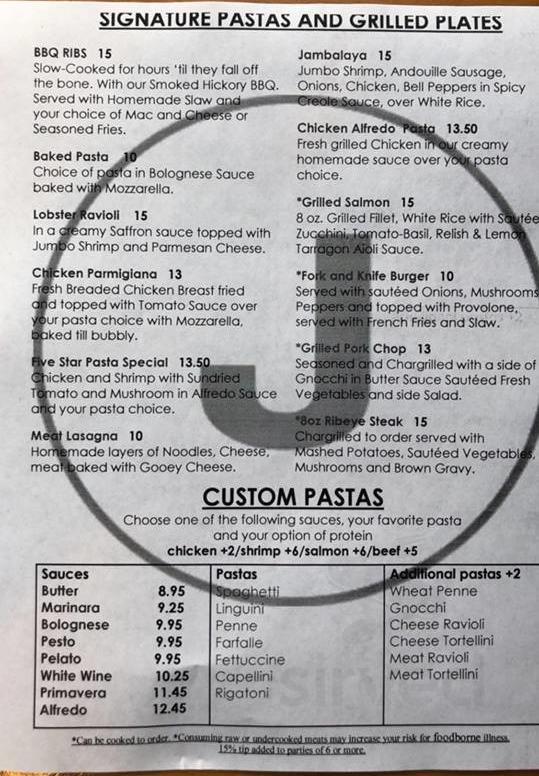 Junction 70 Menu Menu - Mebane NC's Junction on 70 | Sirved