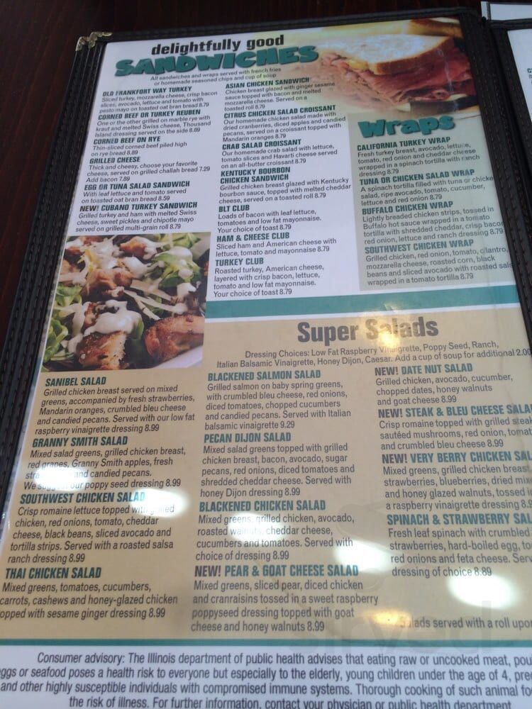 Kup A Joe Cafe Menu In Frankfort Illinois Usa
