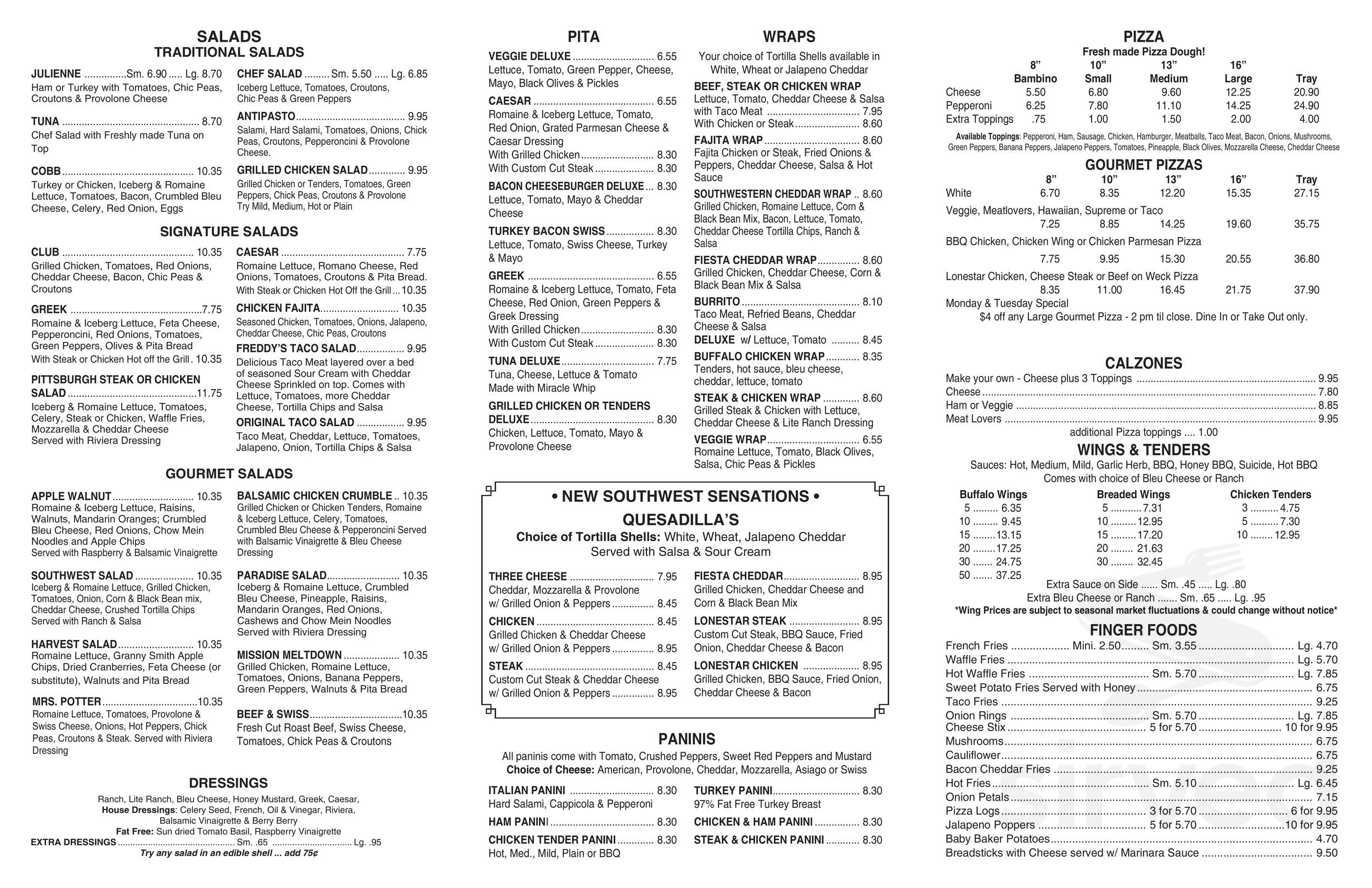 A J Subs Pizza & Grill menus in Olean, New York, United States