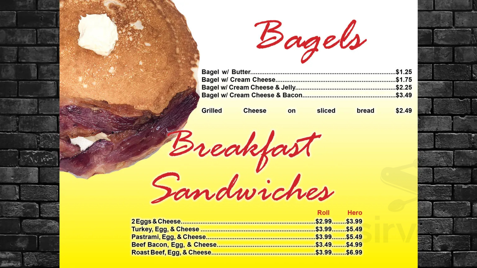 Manhattan Deli and Grill menu in Fayetteville, North Carolina, USA