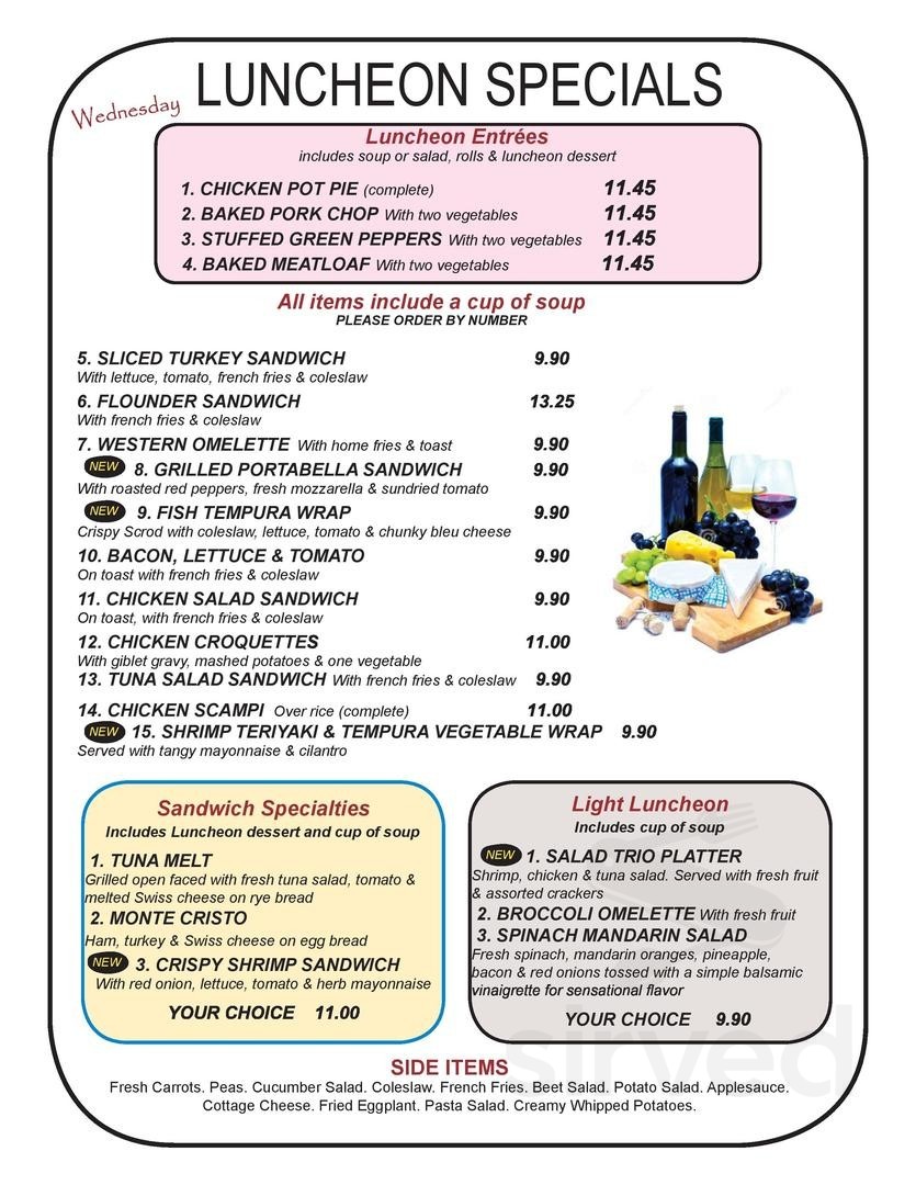 Golden Dawn Diner menus in Hamilton Township, New Jersey, United States