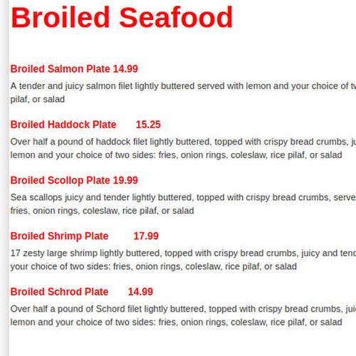 Liberty Bell Restaurant menu in Stoneham, Massachusetts, USA