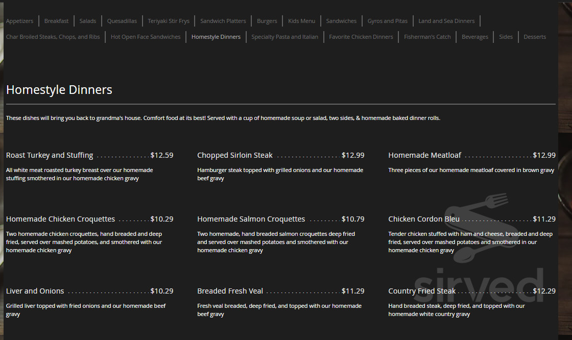 Middlesex Diner menus in Carlisle, Pennsylvania, United States