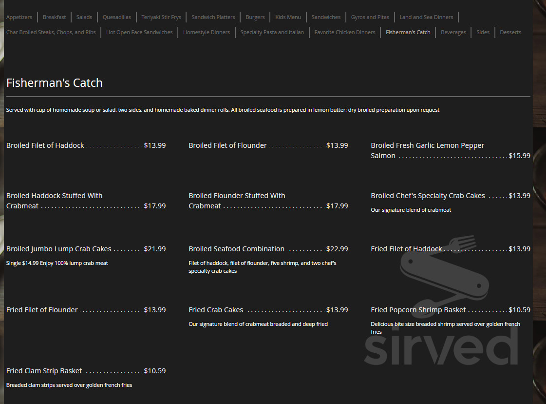Middlesex Diner menus in Carlisle, Pennsylvania, United States
