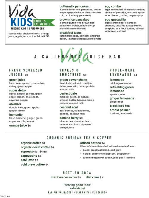 cafe-vida-menu-in-culver-city-california-usa